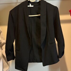Maurices Elegant Black Open-Front Blazer